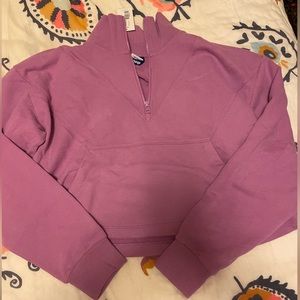 NWT Outdoor Voices Pickup 1/2 Zip Sweatshirt in Lavender